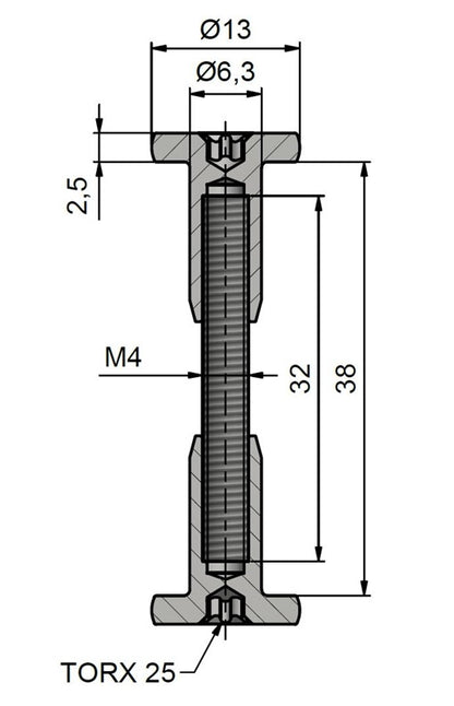 Plokščių veržikliai 860X, 38 mm