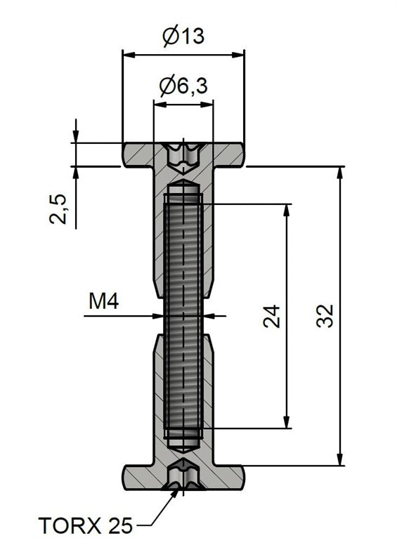 Open-ended spanners 8601/X, 32 mm