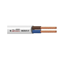 Kabel Lietkabelis H03VV-F, 3 x 0,75 mm², biały, 25 m