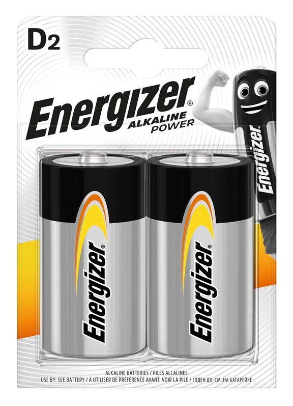 Батарейки Energizer EN1300B2BASE, D, 1.5 В, 2 шт.