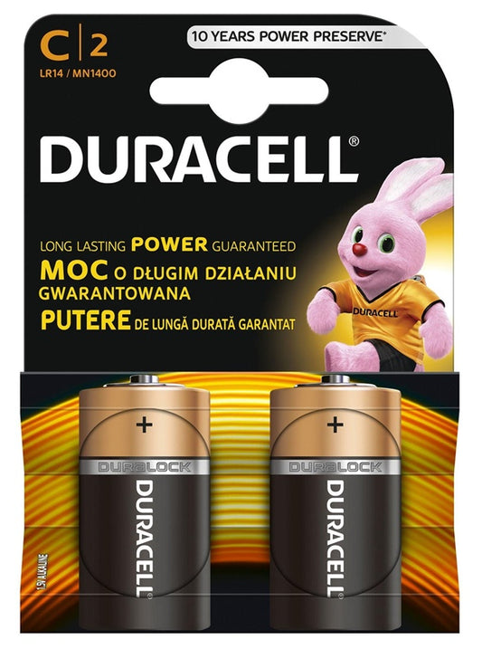 Batteries Duracell, LR14, 2 pcs.