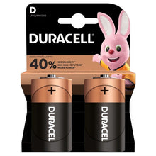 Batteries DURACELL, D/LR20, 1.5V, 2 pcs.