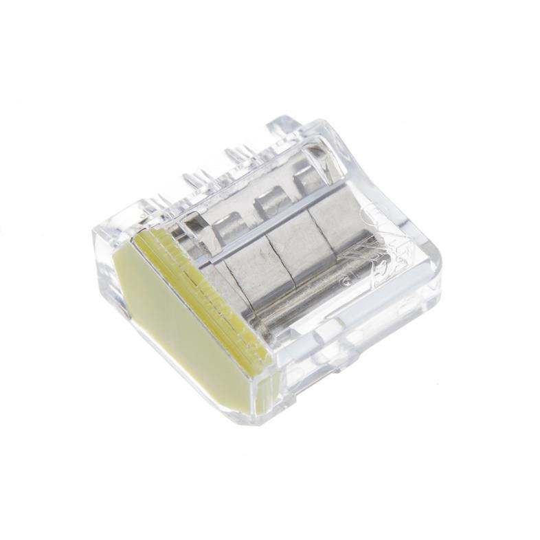 Złączka kablowa Pawbol E.4182K-5, 4 x 2.5 mm², żółta, 5 szt.