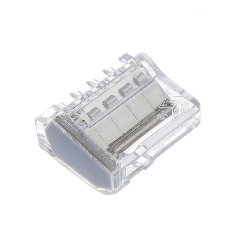 Złączka do przewodów Pawbol E.4183K-5, 5 x 2.5 mm², szara, 5 szt.