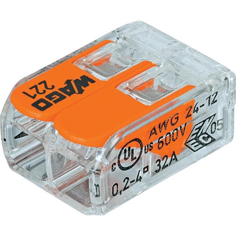 Złączka Wago 221-412/100 2X0.02-4 mm2, 450 V, 100 szt.