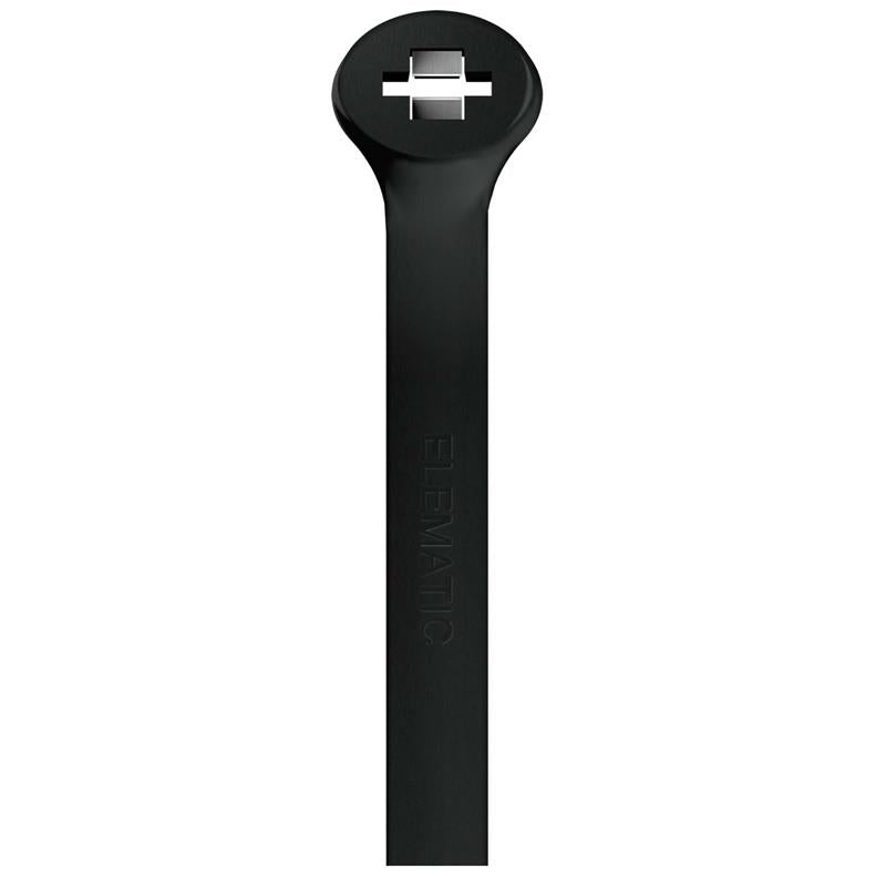 Opaski kablowe 2-LOCK, 2.5x100mm, czarne, 100szt.