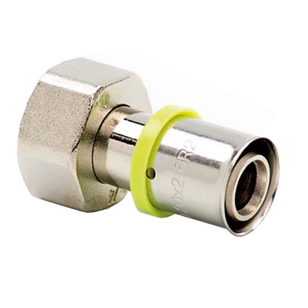 Fitting 872010A demountable press-fit 16x2.00-1/2" with nut
