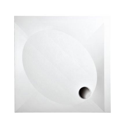 Stone mass square shower tray KV90x90 with panel