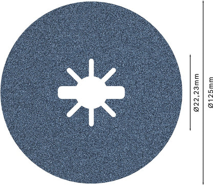 Šlifavimo diskas BOSCH X-LOCK 125 mm, 80