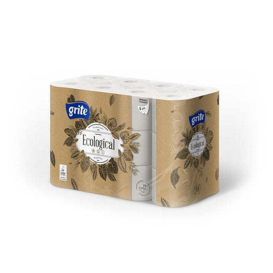 Toilet paper Grite Ecological (3-ply), 24 pcs.