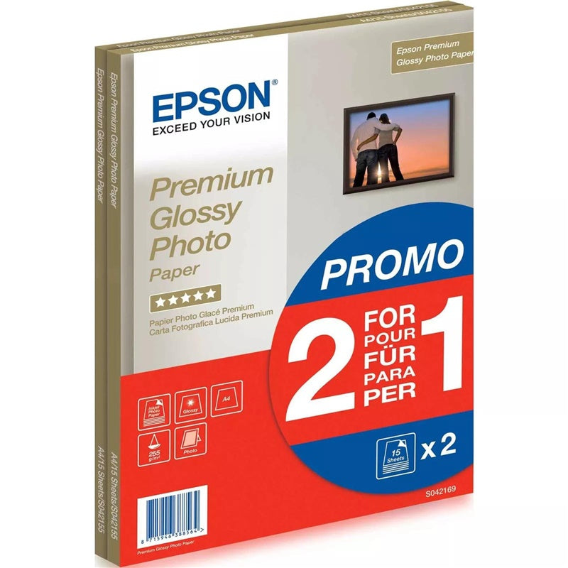 Photo paper Epson 255g/m² 15pcs, A4
