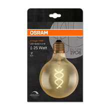 LEMPUTĖ OSRAM LED, G125, E27, 4 W, 300 lm, 2000 K, DIM