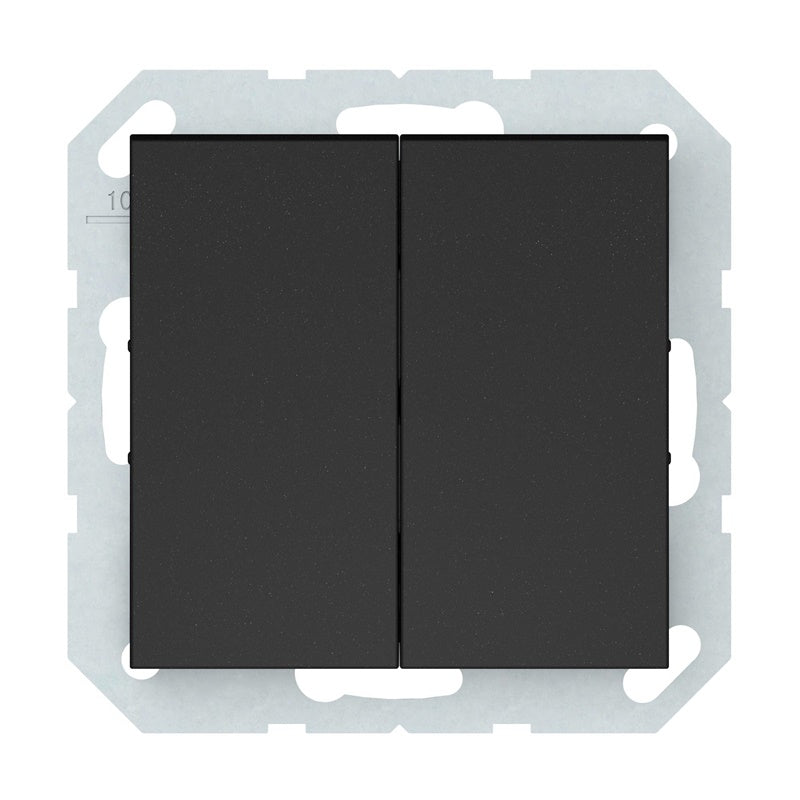 Switch VILMA QR1000, 2-gang, matte black