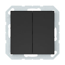 Switch VILMA QR1000, 2-gang, matte black