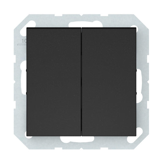 Switch VILMA QR1000, 2-gang, matte black
