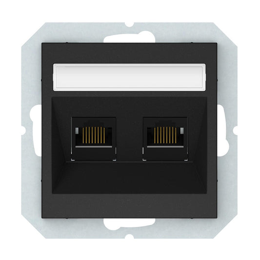 Computer socket VILMA QR1000, matt black