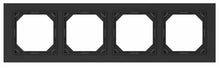 Four-gang frame VILMA QR1000, matt black