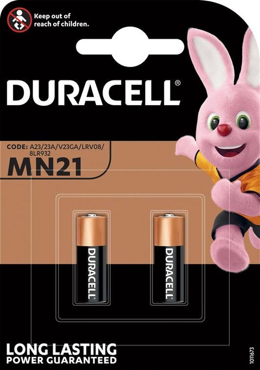 DURACELL MN21/A23 Batteries, 12V, 2 pcs.
