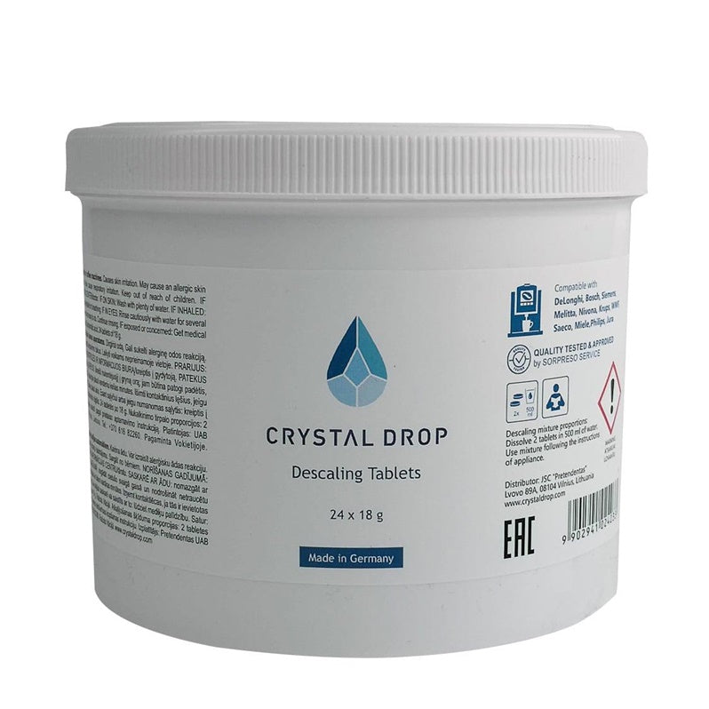 Таблетки для удаления накипи из кофемашин Crystal Drop, 12 циклов