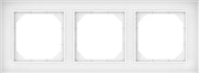 Triple frame VILMA QR1000, white glass