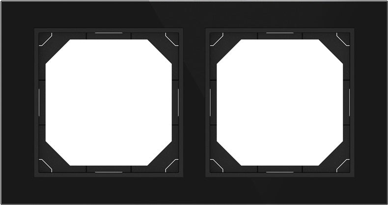Double frame VILMA QR1000, black glass