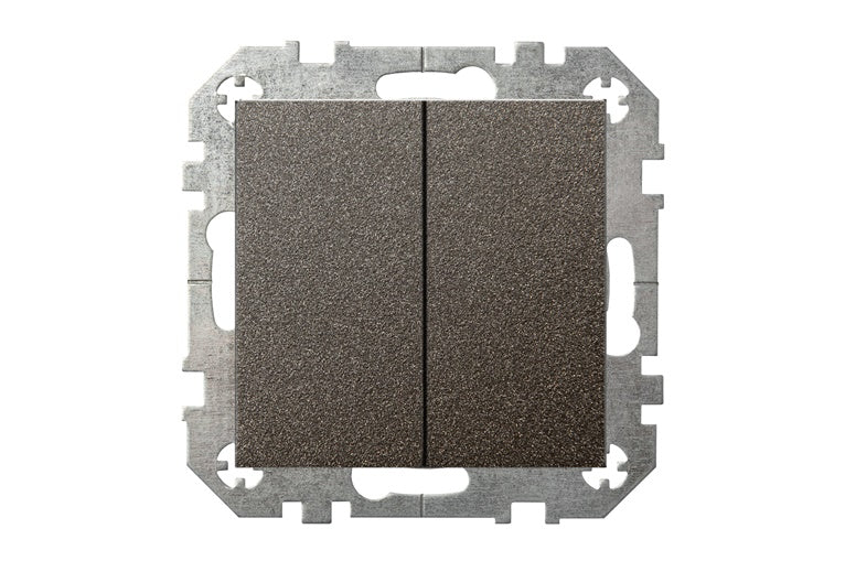 LIREGUS EPSILON Switch, 2-gang, black