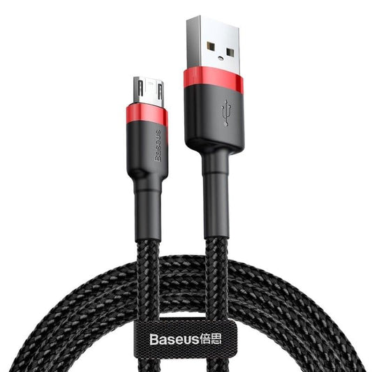 Kabelis BASEUS USB Type A M, MicroUSB M, 1m, juodas