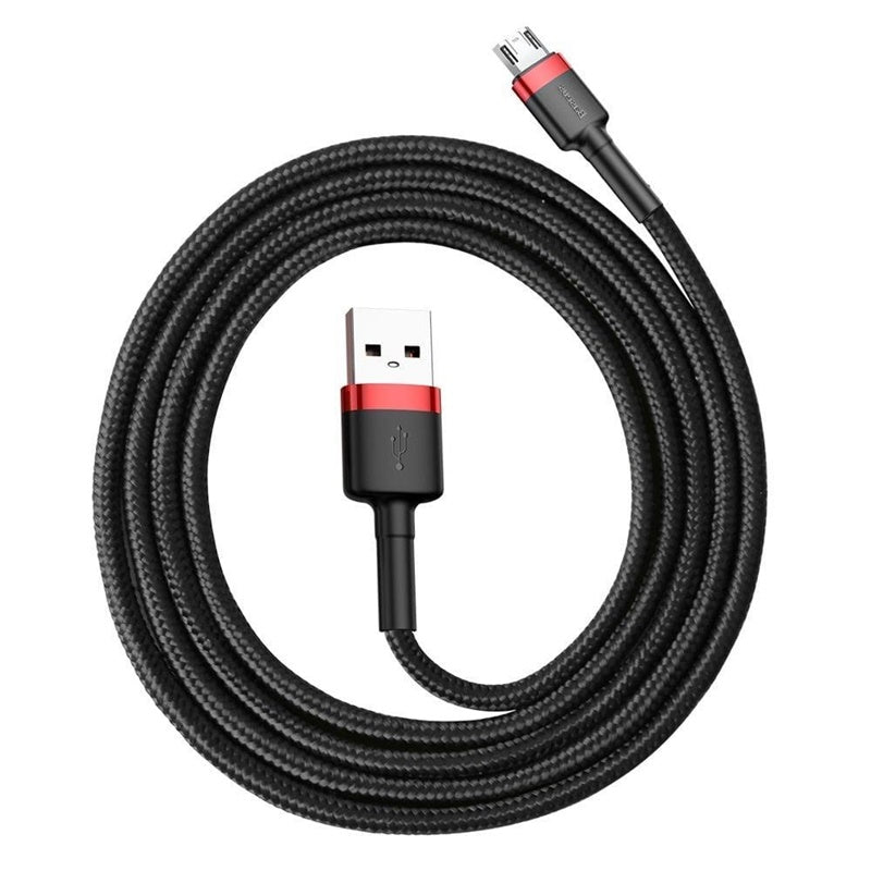 Kabel BASEUS USB Typ A M, MicroUSB M, 1m, czarny