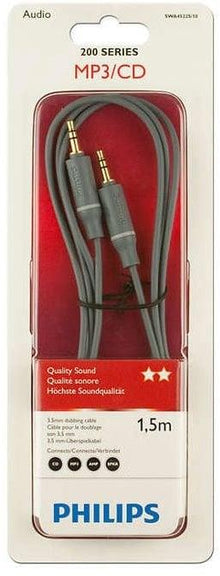 Cable PHILIPS 3.5mm M, 3.5mm M, 1.5m, grey SWA4522S/10