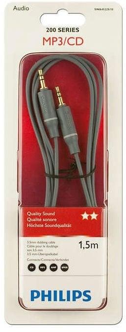 Cable PHILIPS 3.5mm M, 3.5mm M, 1.5m, grey SWA4522S/10
