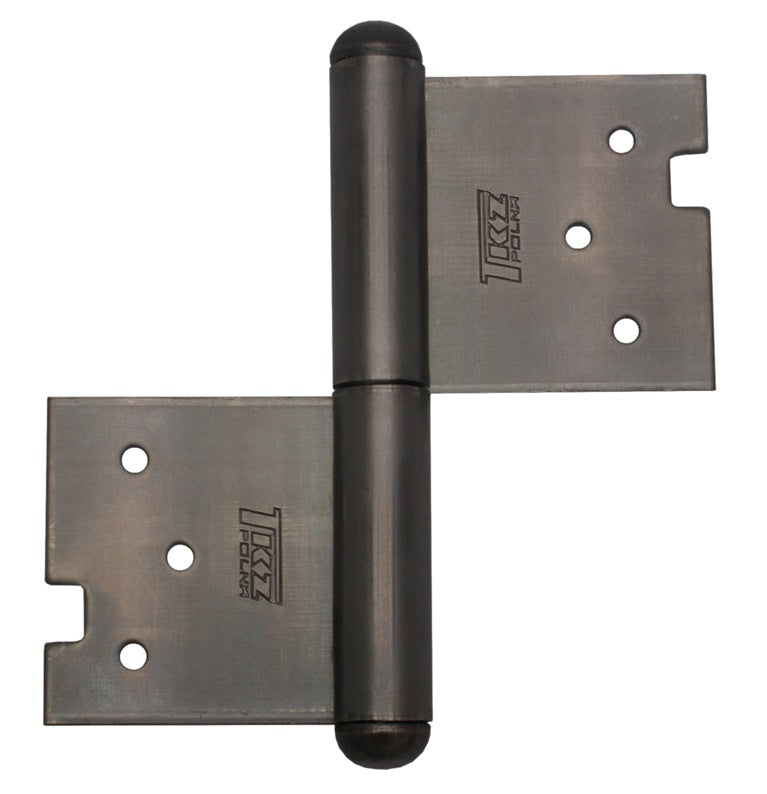 Recessed door hinge 100 mm, left