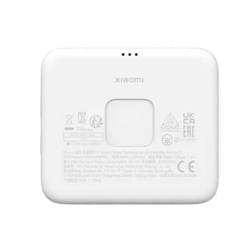 Xiaomi Mi Temperature ir Humidity monitorius 3 BHR9041GL, balta spalva