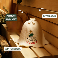 Sauna Hat ‘Sauna Mommy’ 100% Wool