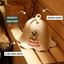 Czapka do sauny „Sauna Master” 100% wełna