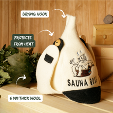 Czapka do sauny „Sauna Boss” 100% wełna