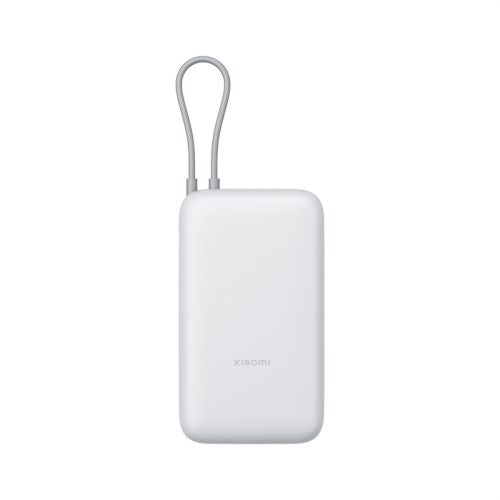Xiaomi išorinė baterija 20000 mAh 22.5 W su integruotas USB-C laidas BHR9738GL, šviesiai pilka spalva