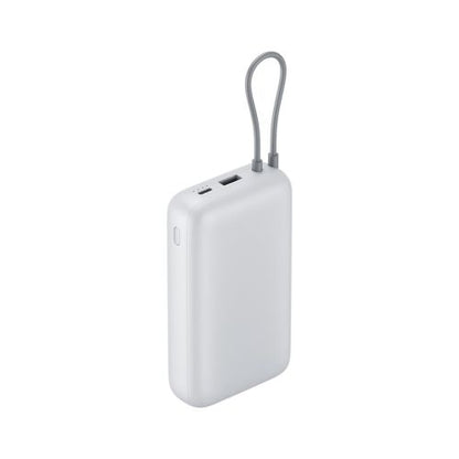 Xiaomi išorinė baterija 20000 mAh 22.5 W su integruotas USB-C laidas BHR9738GL, šviesiai pilka spalva