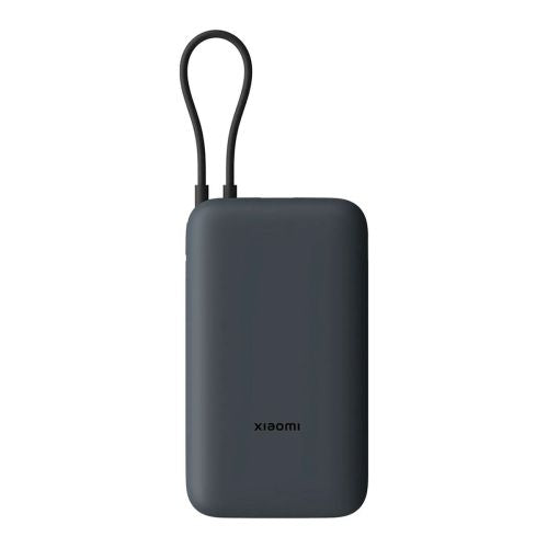 Xiaomi išorinė baterija 20000 mAh 22.5 W su integruotas USB-C laidas BHR9740GL, tamsiai pilka spalva