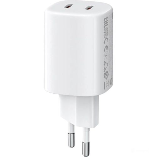 Xiaomi Mi kelioninis įkroviklis Nano Turbo GaN greitasis įkroviklis 2C (C+C) 45 W BHR087OEU, balta spalva