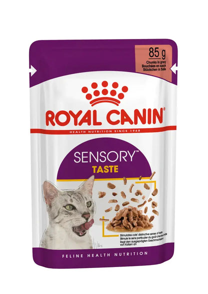 ROYAL CANIN Sensory Taste Chunks In Gravy - Wet Food For Adult Cats 12x85g