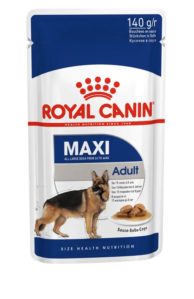 ROYAL CANIN Maxi Adult Chunks In Gravy - Mokra Karma dla Dorosłych Psów Ras Dużych 10x140g