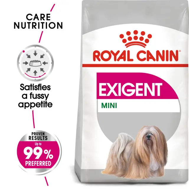Mini Exigent dry dog ​​food