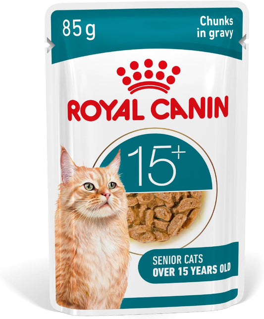 ROYAL CANIN Ageing 15+ Chunks In Gravy – Mokra Karma dla Starszych Kotów 12x85g