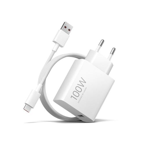 Xiaomi Mi kelioninis įkroviklis Combo Set su USB-A į Type-C įkrovimo laidas 1m, 100 W BHR095VEU, balta spalva