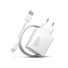 Xiaomi Mi kelioninis įkroviklis Combo Set su USB-A į Type-C įkrovimo laidas 1m, 100 W BHR095VEU, balta spalva