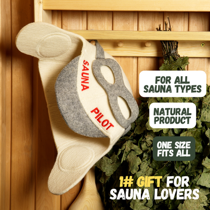 Sauna Hat 'Sauna Pilot' 100% Wool