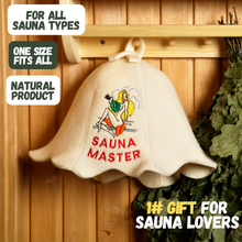 Czapka do sauny „Sauna Master” 100% wełna