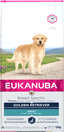 Eukanuba Breed Specific sausas maistas auksaspalviams retriveriams su vištiena, AB, 12 kg