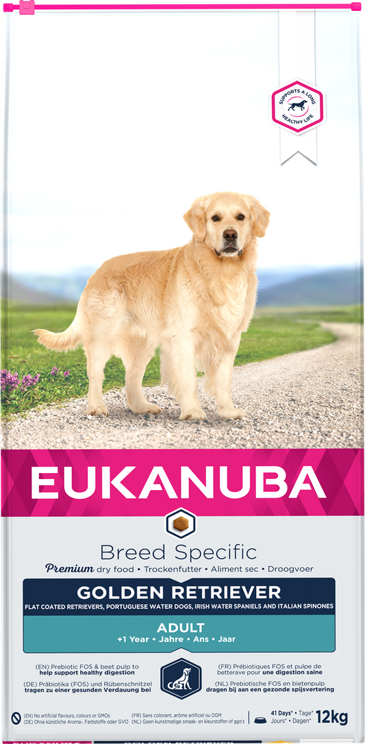 Eukanuba Breed Specific sausas maistas auksaspalviams retriveriams su vištiena, AB, 12 kg
