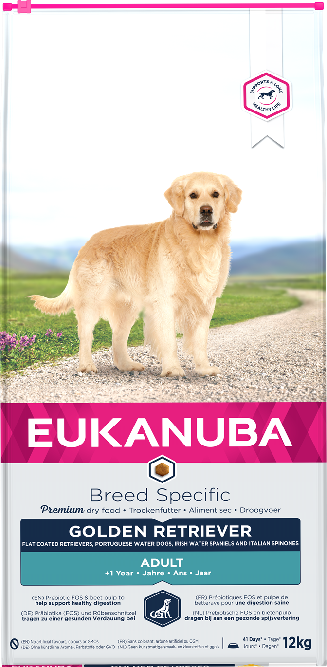 Eukanuba Breed Specific sausas maistas auksaspalviams retriveriams su vištiena, AB, 12 kg